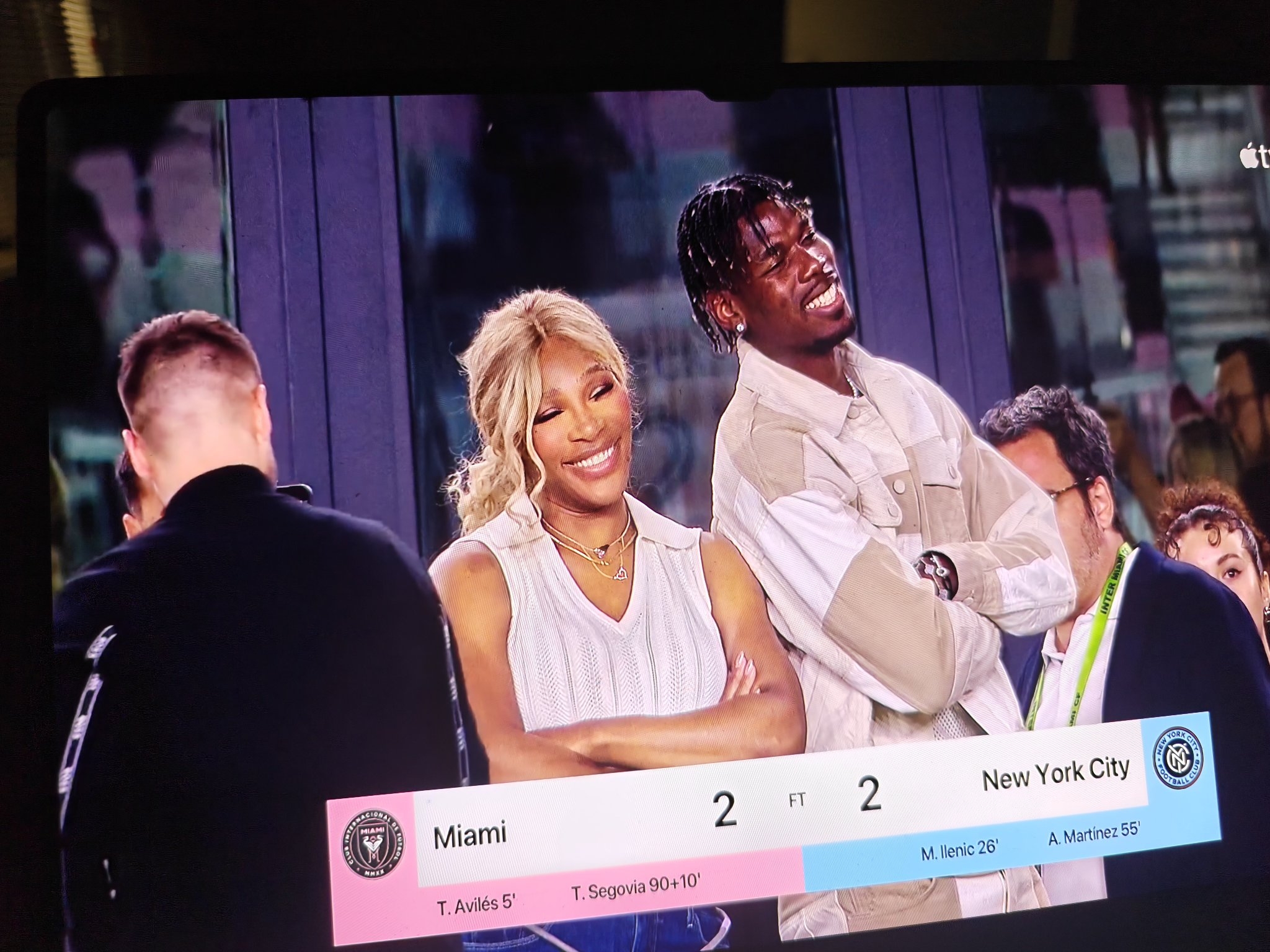 登陸MLS？博格巴現(xiàn)場(chǎng)見證梅西率隊(duì)絕平，他已1年半沒踢球&3月解禁