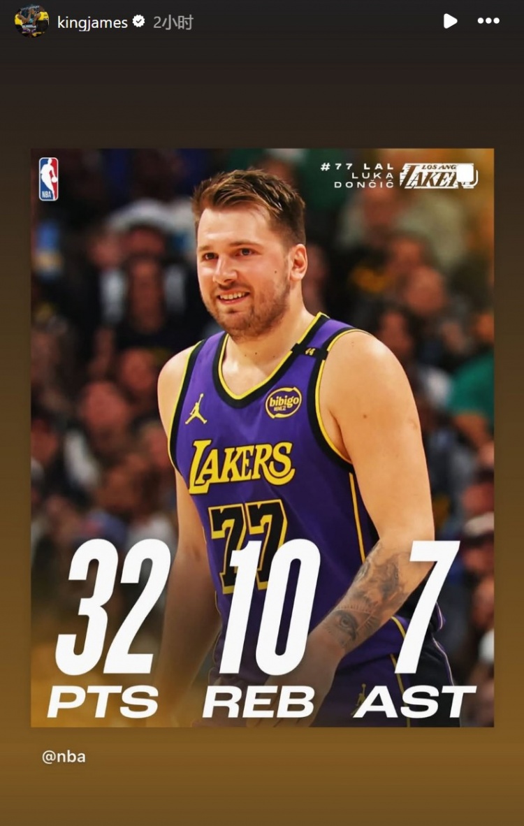 東契奇32分10板7助！詹姆斯轉(zhuǎn)發(fā) 還有兩人的超遠(yuǎn)距離連線