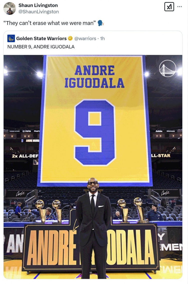 伊戈達(dá)拉球衣退役！利文斯頓：他們不會(huì)忘卻我們過去的樣子