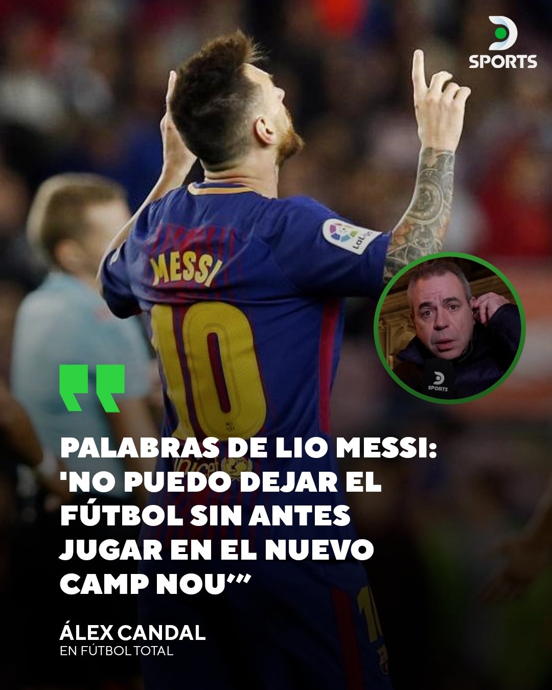 真的嗎？記者：梅西不久將回巴塞羅那，他退役前必在新諾坎普踢球