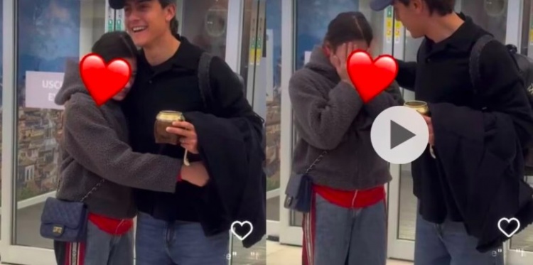 迪巴拉遇到激動落淚的女球迷，并安慰她“哭了怎么跟我拍照？”