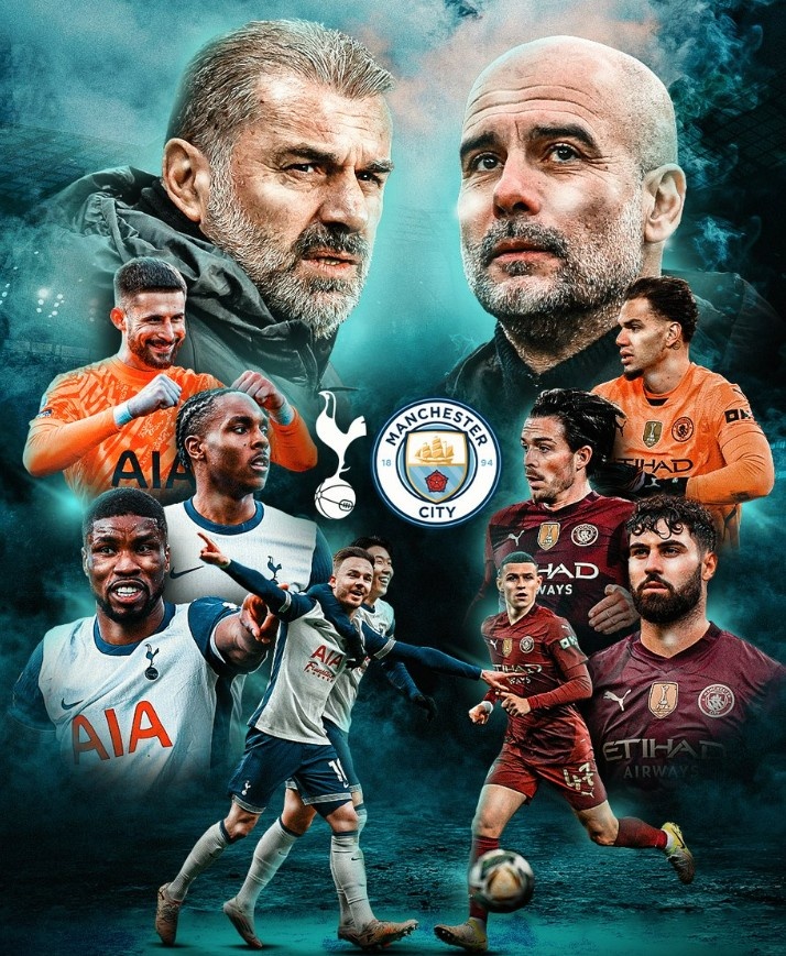 焦點對決！曼城&熱刺曬本輪英超海報：瓜帥、福登、孫興慜等出鏡