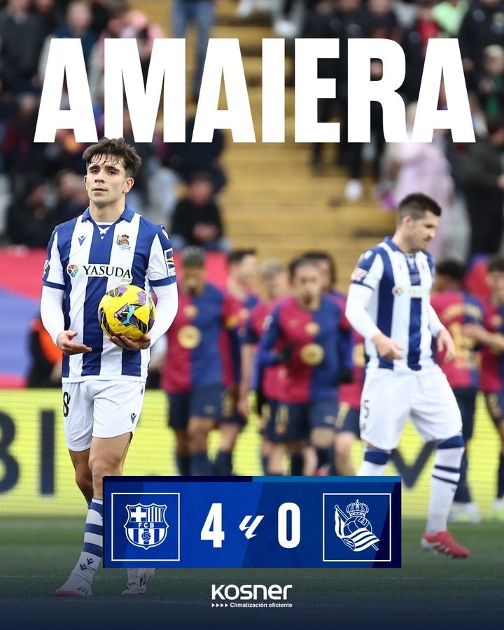 遭全面壓制！單場西甲0射門，皇家社會是近4個賽季以來首隊