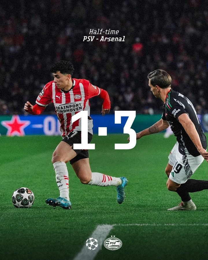 埃因霍溫31分鐘0-3落后是隊史歐戰(zhàn)第2快，僅次于1979年5分鐘0-3