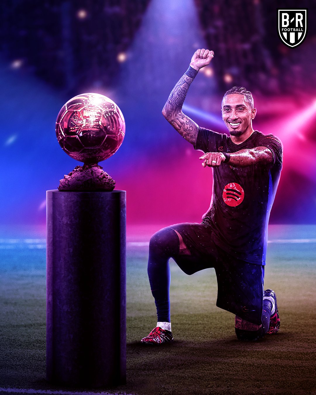 實(shí)打?qū)嵉?000萬！拉菲尼亞25球16助，金球獎(jiǎng)賠率第3高于維尼修斯