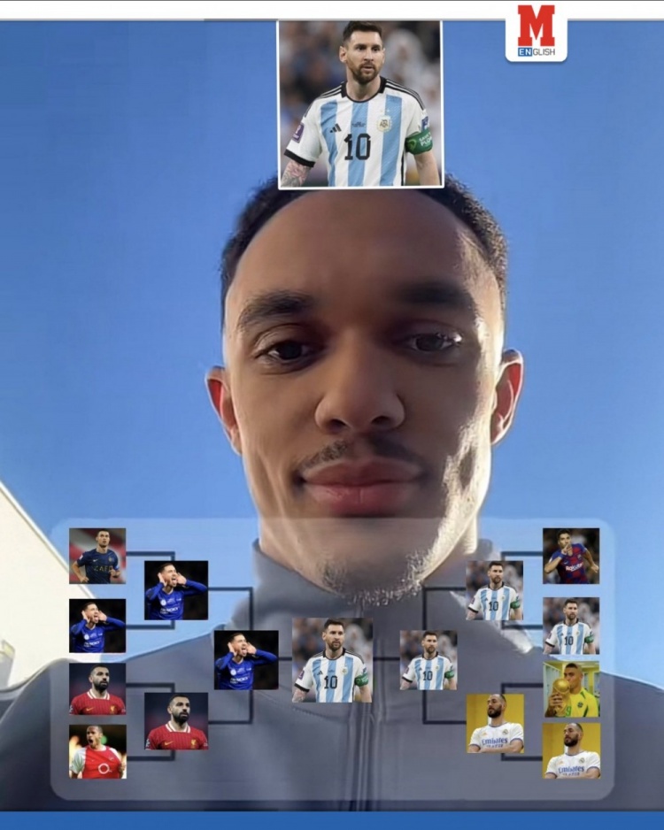阿諾德在表格游戲中選了梅西為GOAT，C羅比不過(guò)阿扎爾