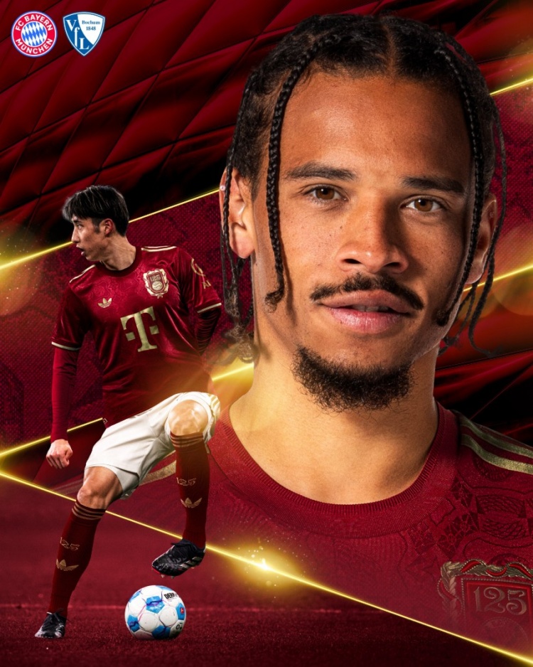 拜仁曬主場對陣波鴻海報，薩內(nèi)&伊藤洋輝出鏡