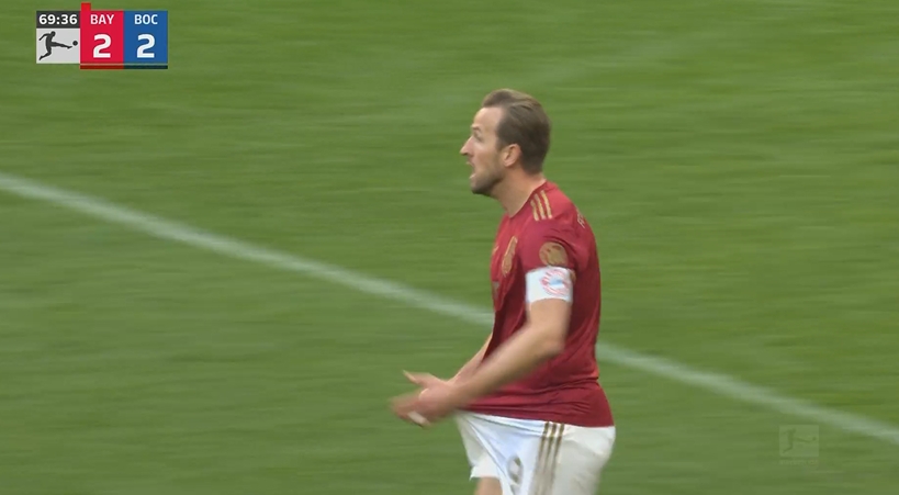 安聯(lián)球場噓聲震天?。?！凱恩怒要點球裁判沒理，隨后波鴻反擊破門