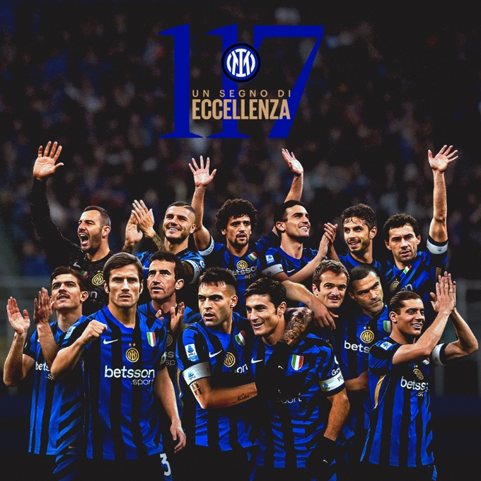 國米迎成立117周年紀念日，官推曬海報：勞塔羅&薩內(nèi)蒂等眾星出鏡