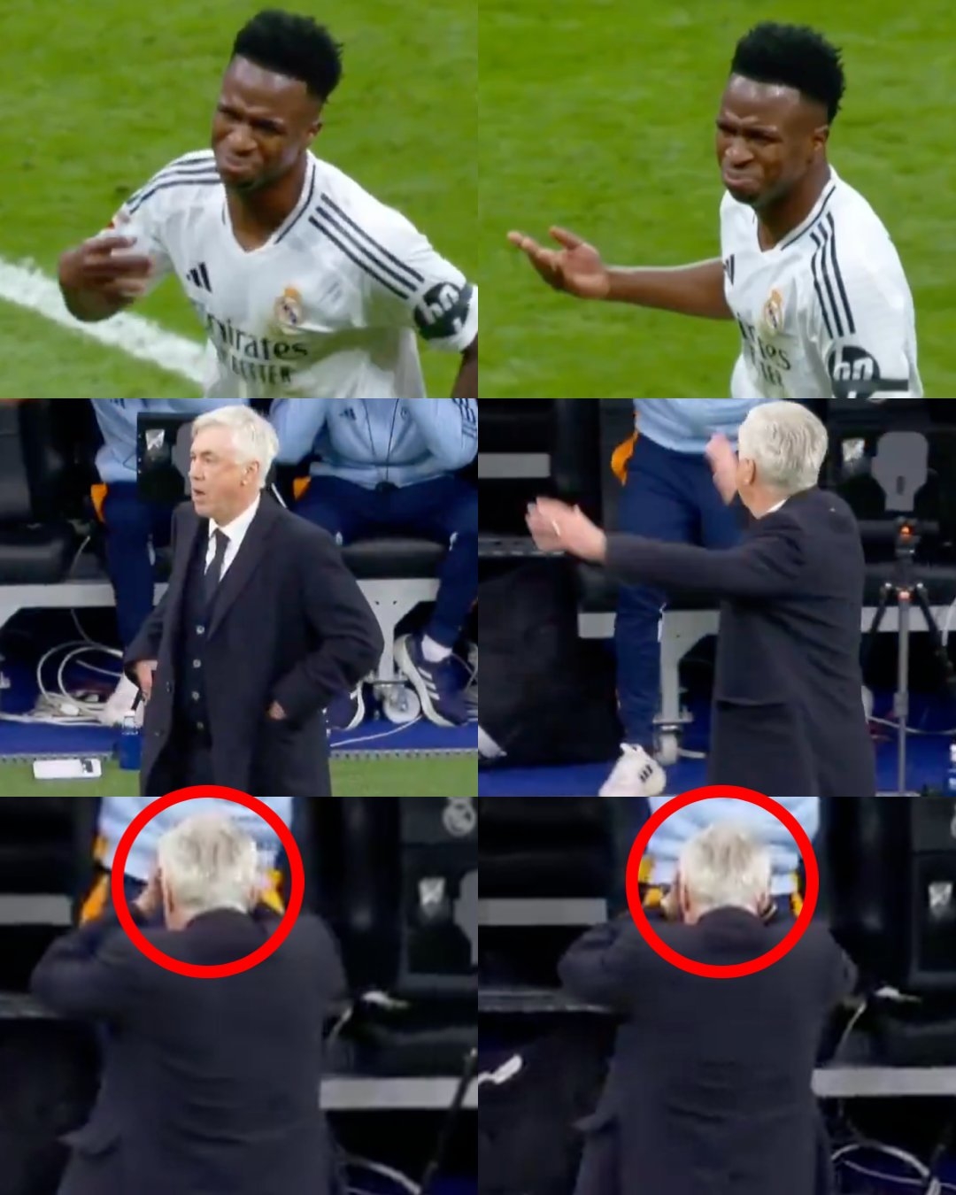 這球牛X到啥程度?后衛(wèi)撞車+維尼修斯甩手‘發(fā)燙’+安帥直接捂臉！