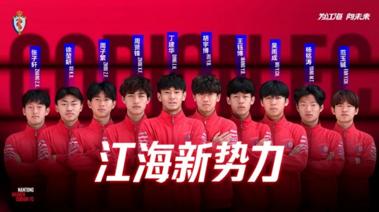 任世哲、羅東平加盟海門珂締緣，丁建華等十名小將上調(diào)至一線隊(duì)