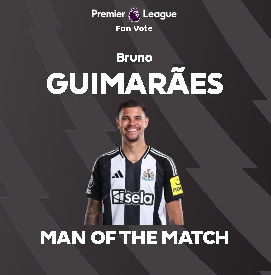 打入制勝球！官方：吉馬良斯當(dāng)選紐卡1-0西漢姆全場(chǎng)最佳