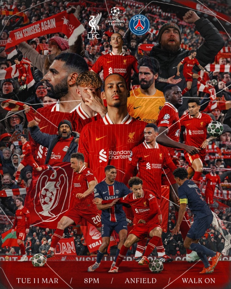 詹?。簜€(gè)人猜測利物浦還是打消耗戰(zhàn)為主 相信利物浦能淘汰大巴黎