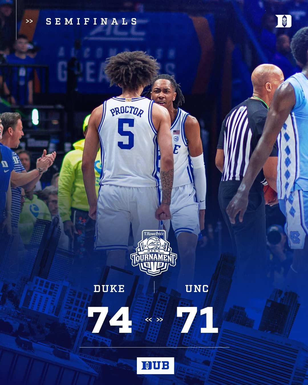 弗拉格因傷缺陣！北卡關(guān)鍵扳平罰球違例 杜克涉險(xiǎn)過關(guān)晉級ACC決賽