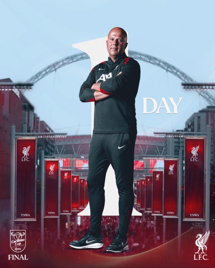 利物浦曬海報(bào)預(yù)熱聯(lián)賽杯決賽，斯洛特單人出鏡