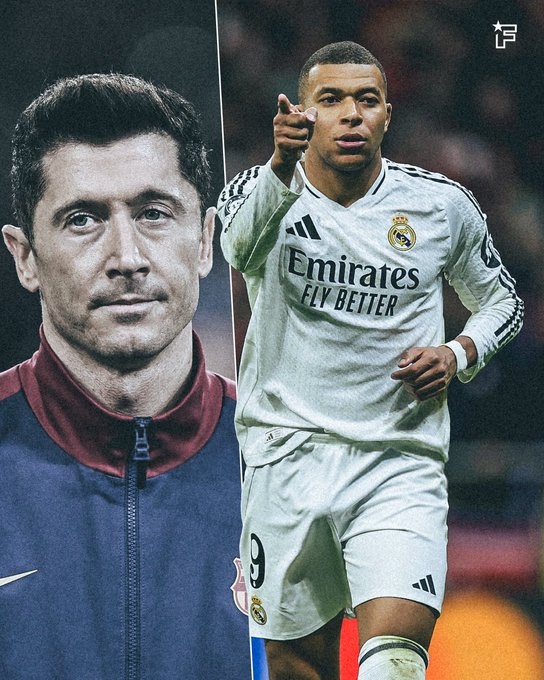 西甲射手榜：姆巴佩26場(chǎng)20球第二，僅次于萊萬(wàn)25場(chǎng)21球