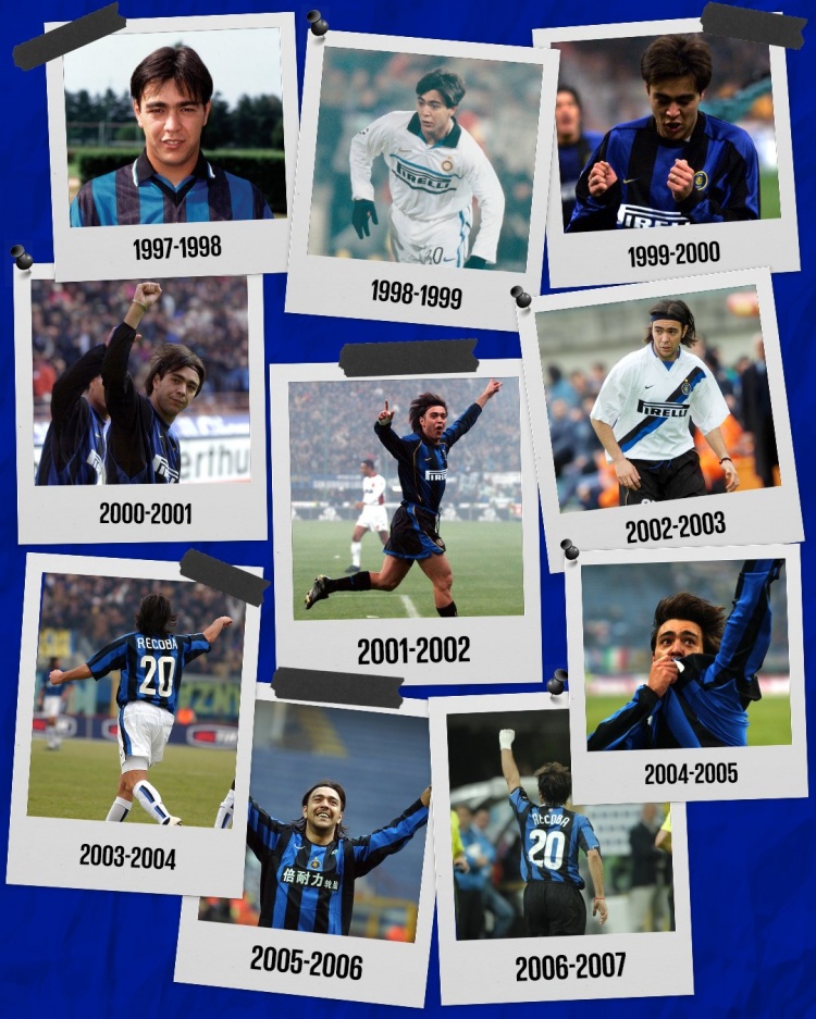 國米官方祝雷科巴49歲生日快樂，球員效力期間出戰(zhàn)261場72球66助