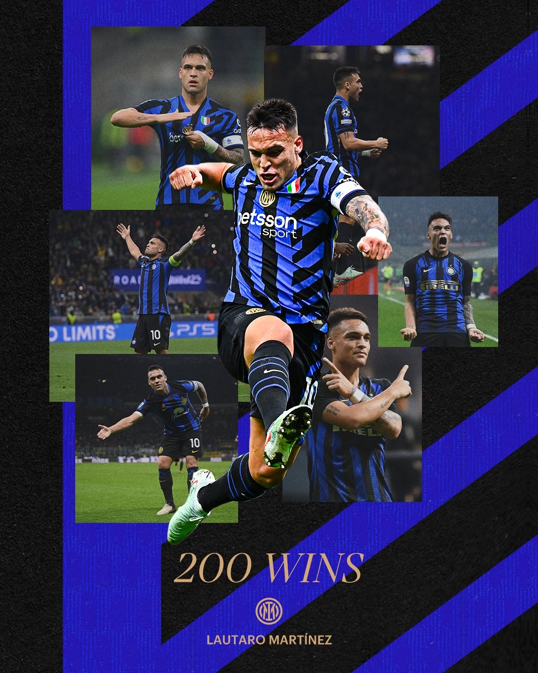 321場147球49助攻！國米官方：勞塔羅已達成俱樂部200勝里程碑！