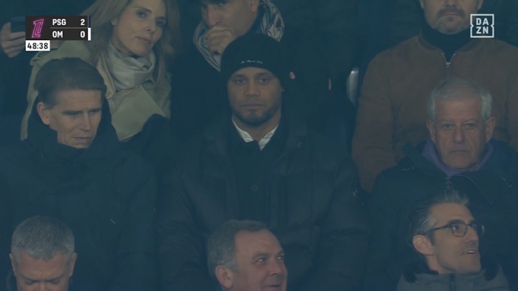 孔帕尼觀戰(zhàn)巴黎vs馬賽，法爾克：拜仁不愿回應(yīng)，可能涉及考察球員