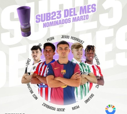 西甲3月最佳U23球員候選：佩德里、尼科、小西蒙尼入圍
