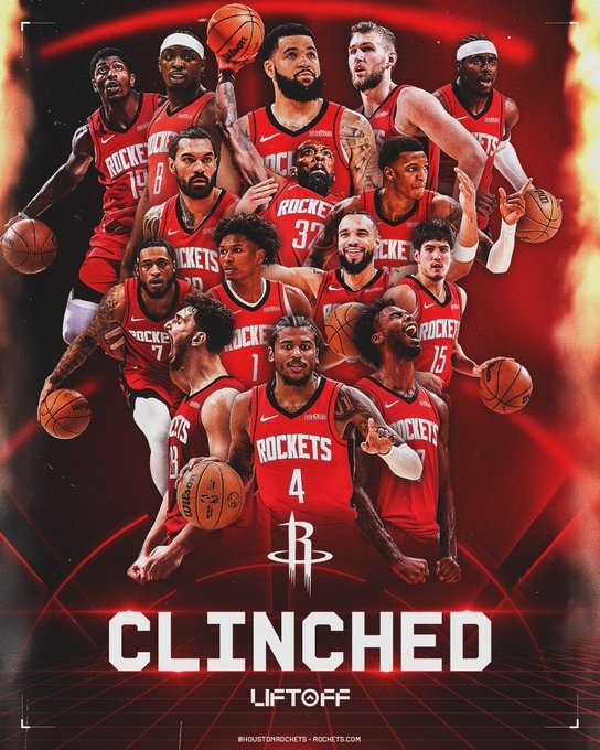 我們殺回來了！至少能打附加賽 火箭官推制作海報(bào)慶祝