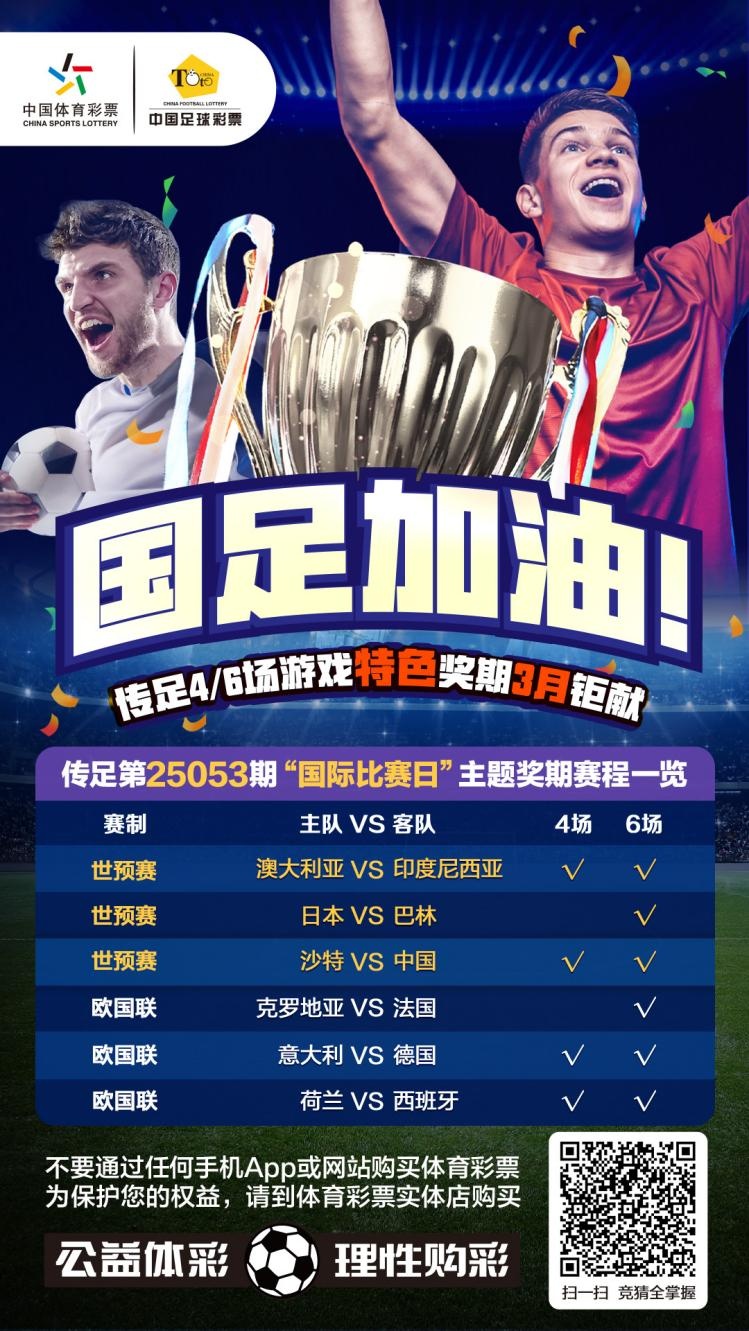 國足加油！傳足特色獎期第25053期聚焦國際比賽日