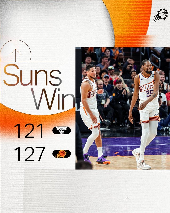 笑容重回臉龐！太陽(yáng)官方曬贏(yíng)球海報(bào) 布克&杜蘭特登上封面