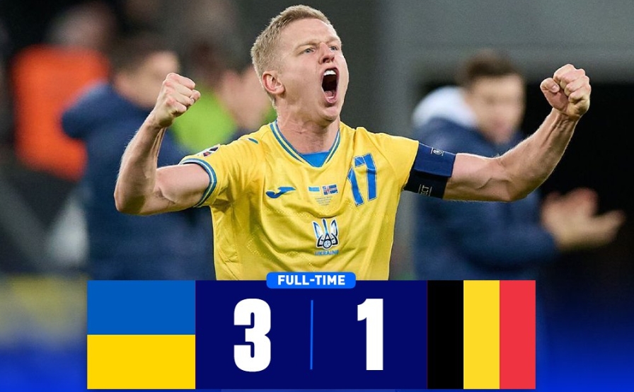 不敵烏克蘭！比利時隊遭遇4連敗，2009年9月后首次