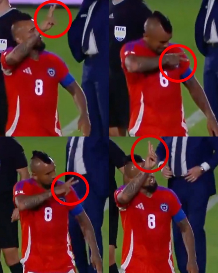 遭巴拉圭球迷辱罵，比達(dá)爾手勢回應(yīng)：我有兩個美洲杯冠軍