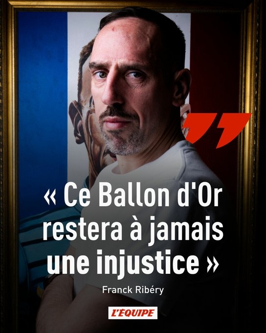 意難平！里貝里再談2013年金球：永遠(yuǎn)不公正，永遠(yuǎn)不理解為何延期