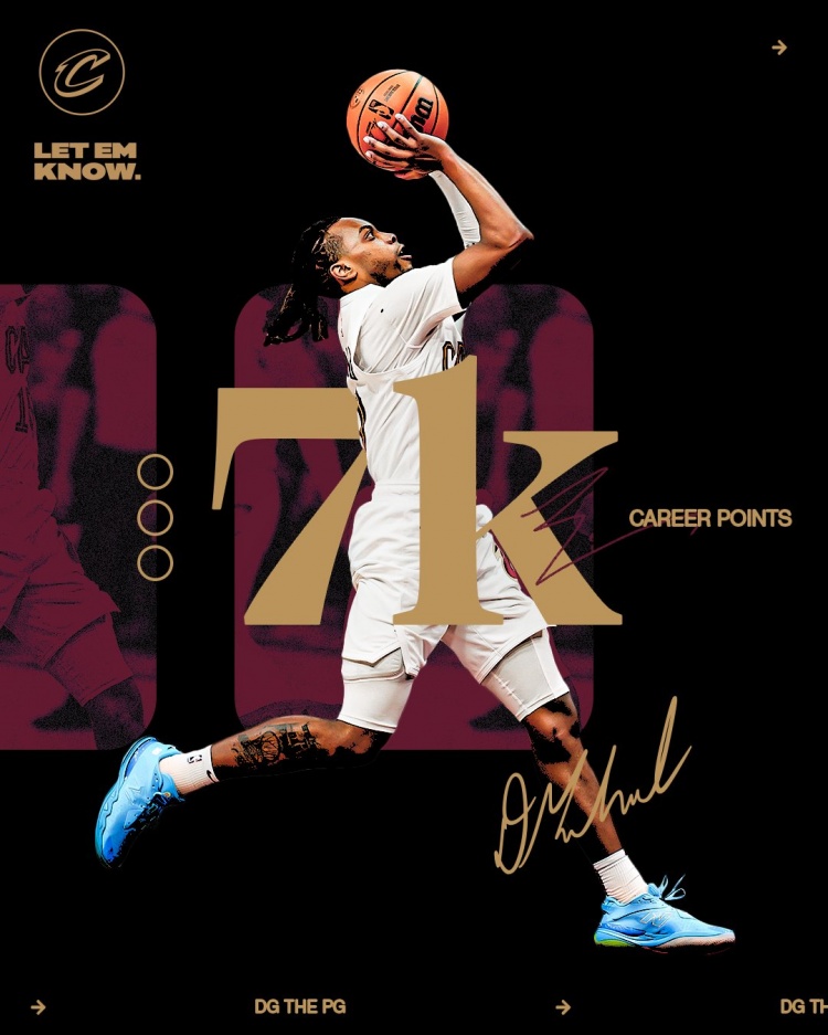 未來(lái)可期！加蘭騎士生涯得分達(dá)到7000分 隊(duì)史第11位！