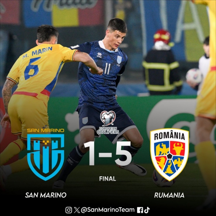 世界杯夢想仍很遙遠?FIFA排名倒一圣馬力諾遭遇世預(yù)賽兩連敗