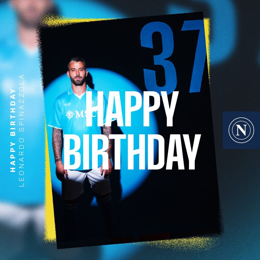 生日快樂(lè)！那不勒斯官方發(fā)文慶祝斯皮納佐拉32歲生日