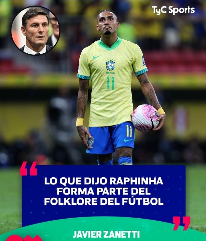 拉菲尼亞豪言要狠狠干阿根廷，薩內(nèi)蒂：這是足球文化的一部分