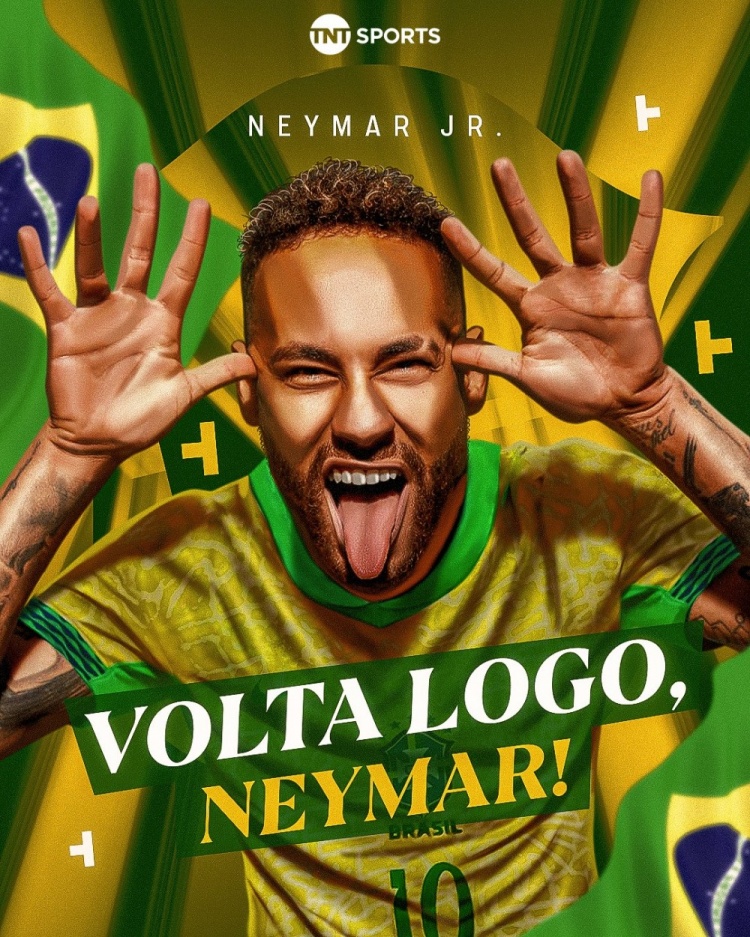 有他會(huì)不一樣嗎？TNT社媒曬內(nèi)馬爾海報(bào)：我們太想你了！