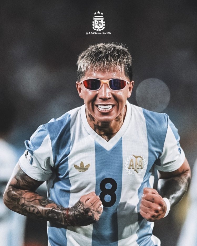 傳射建功！阿根廷隊(duì)社媒為恩佐P上墨鏡