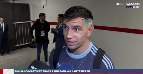 大馬丁談顛球：球彈得很高，人們喜歡這樣，我知道斯卡洛尼不喜歡