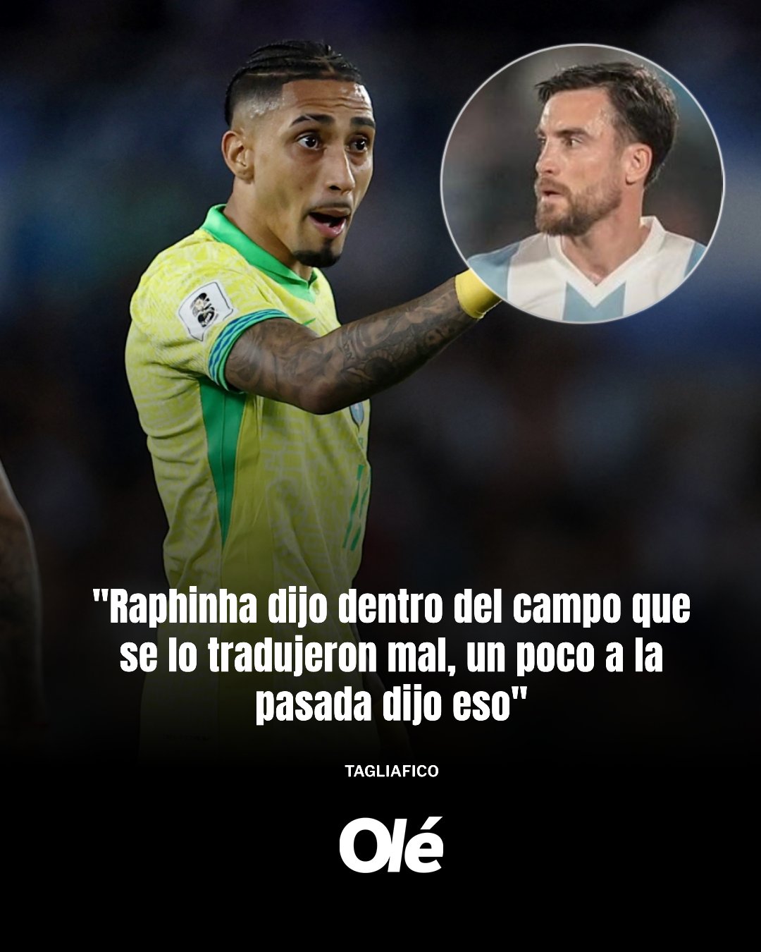 有反轉(zhuǎn)？塔利亞菲科：拉菲尼亞賽后澄清，爭(zhēng)議言論是錯(cuò)誤翻譯