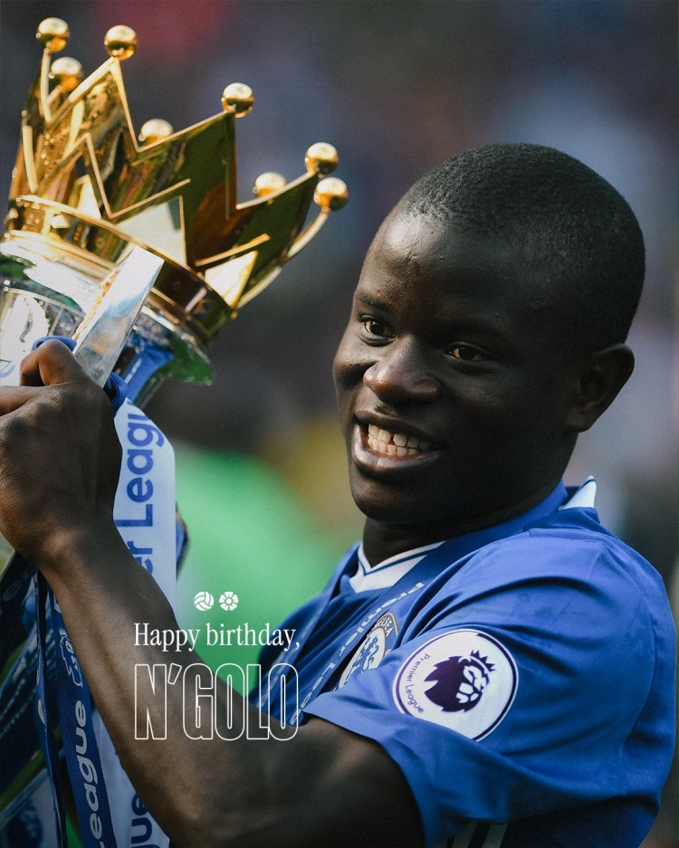 切爾西官方?？蔡?4歲生日快樂，球員效力藍(lán)軍7年斬獲6冠