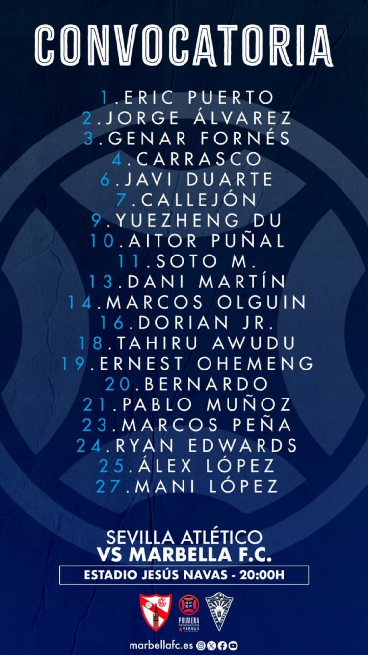 馬貝拉明天凌晨客戰(zhàn)塞維利亞競技 杜月徵入選比賽名單