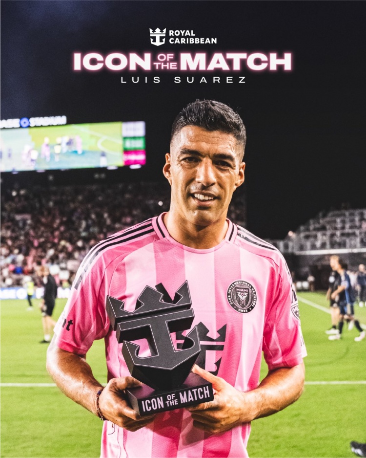 助攻梅西！蘇亞雷斯當(dāng)選本場比賽邁阿密隊(duì)內(nèi)最佳球員